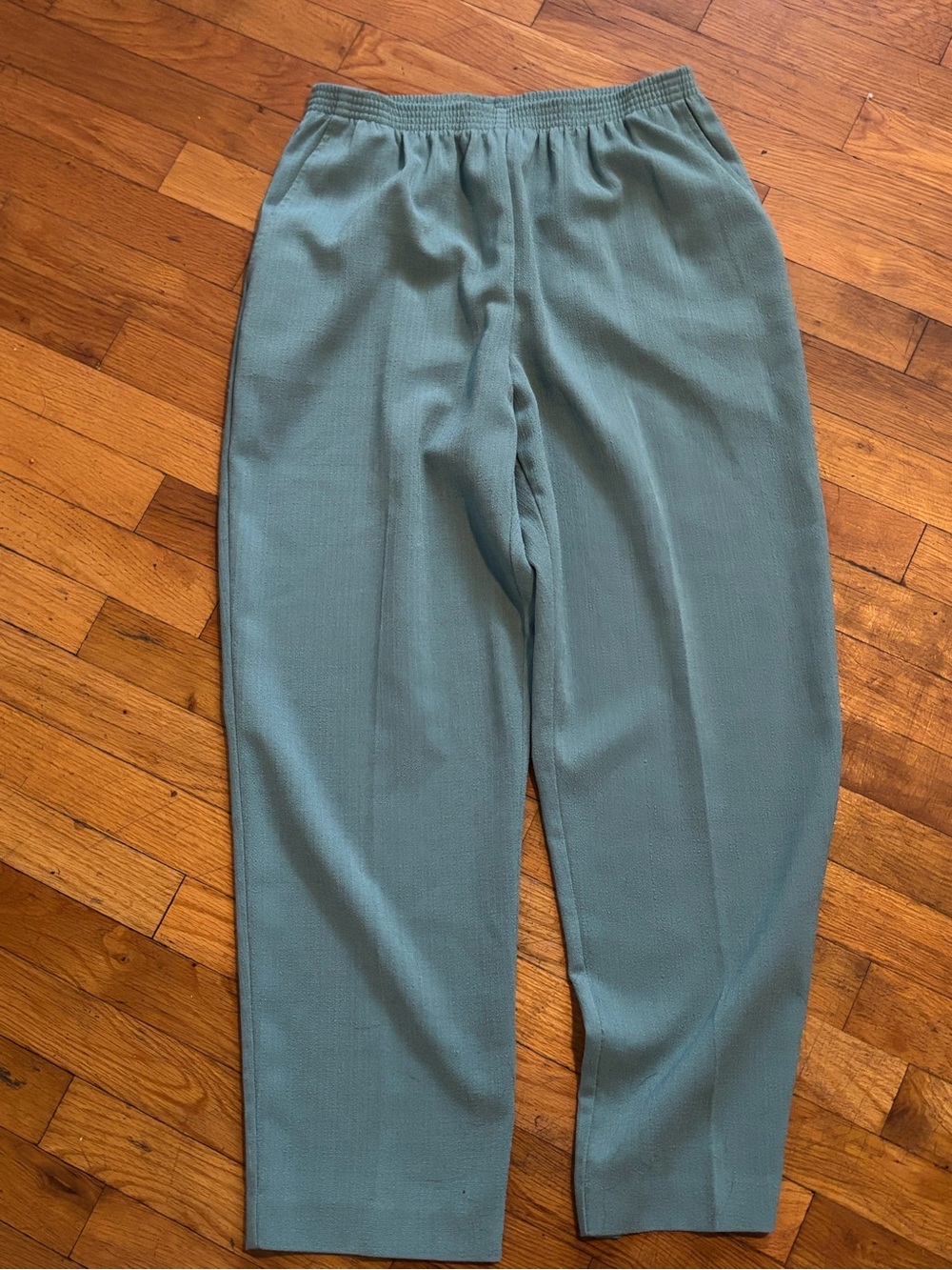 Alfred Dunner womens Elastic-Waist Pants in Sage